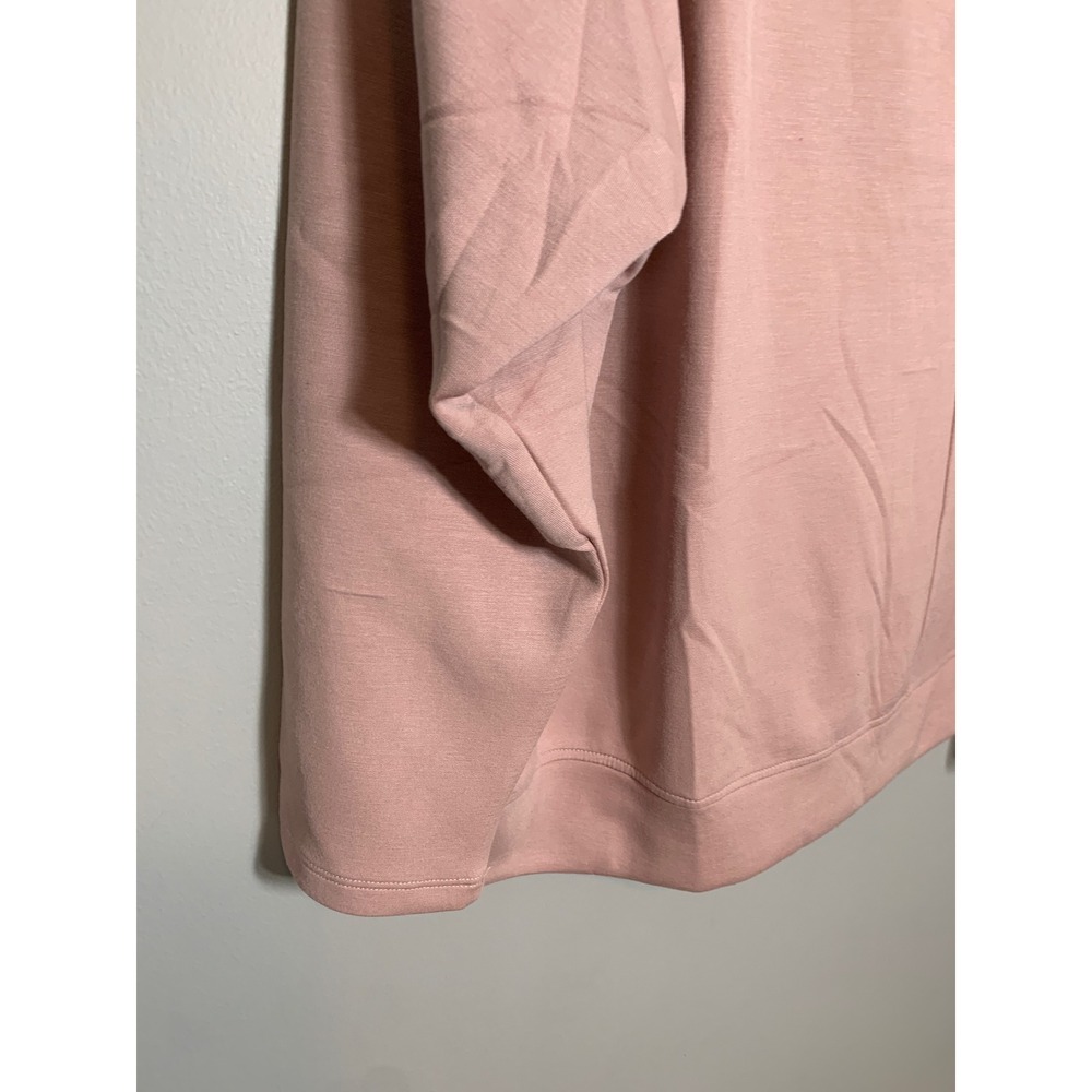 NEW Cable & Gauge Studio Pullover Top Womens 3X Adobe Rose Satin Shoulder‎ Trim - Picture 2 of 10